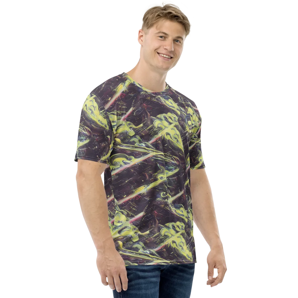 Vortex Garden on Men's Crew Neck T-Shirt — Right