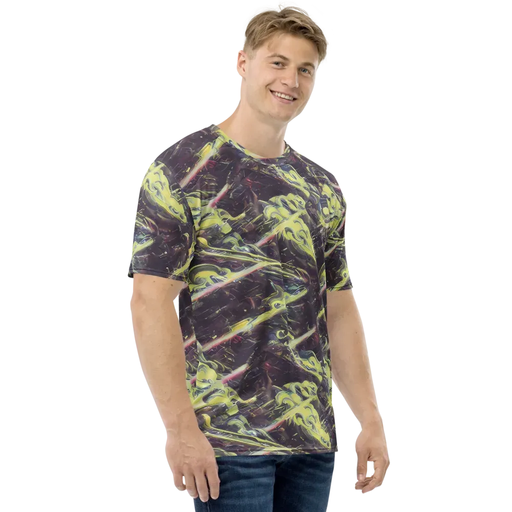 Vortex Garden on Men's Crew Neck T-Shirt — Right