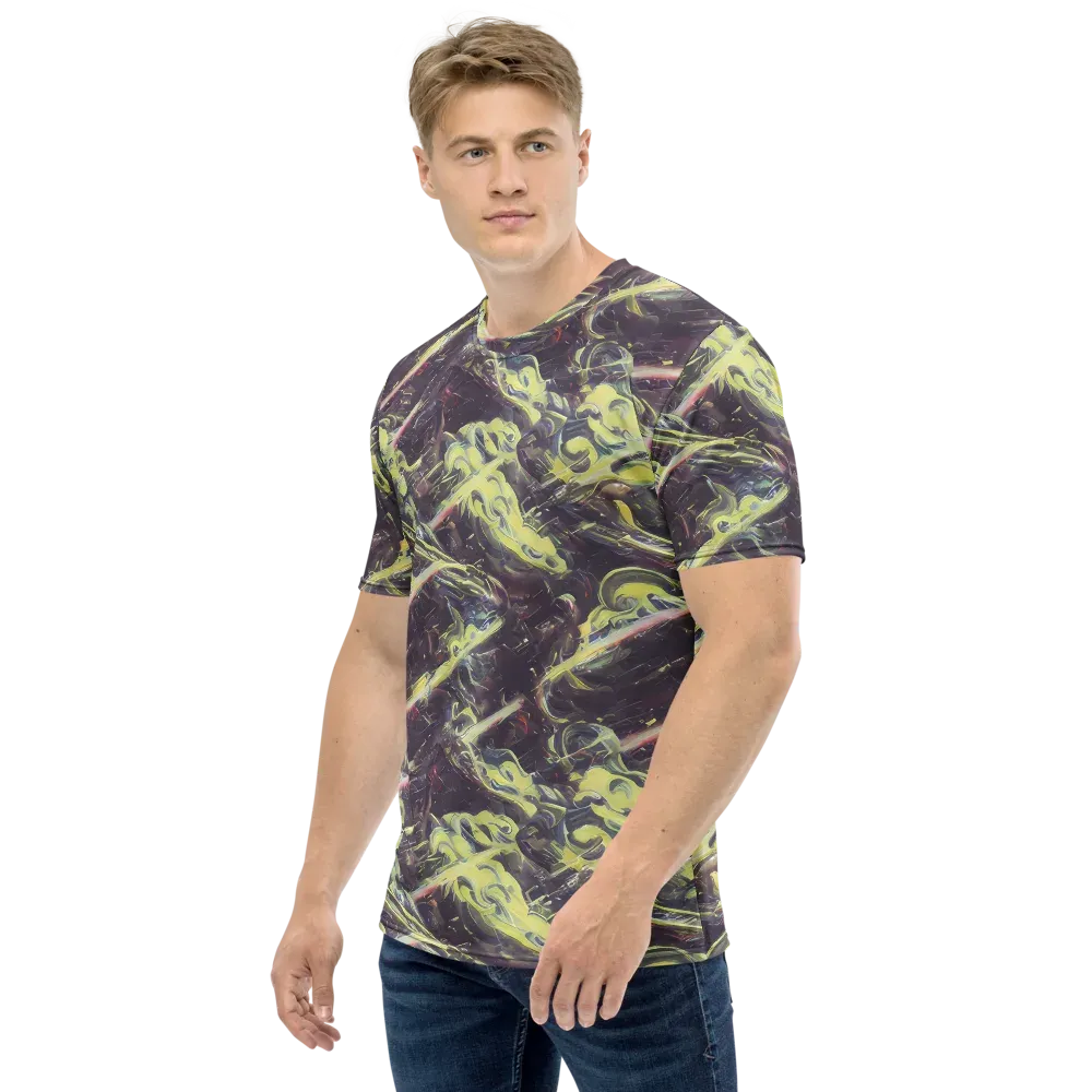 Vortex Garden on Men's Crew Neck T-Shirt — Left