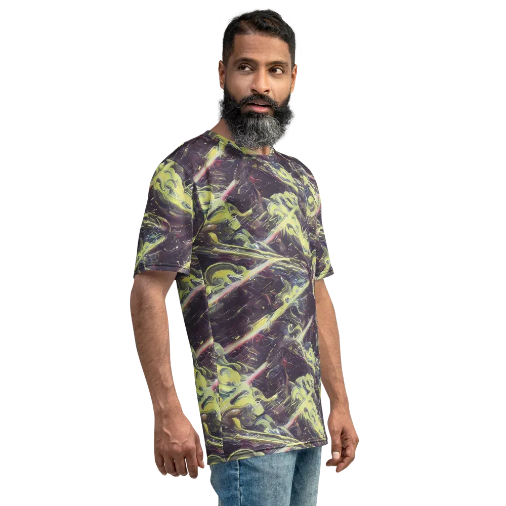 Vortex Garden on Men's Crew Neck T-Shirt — Right