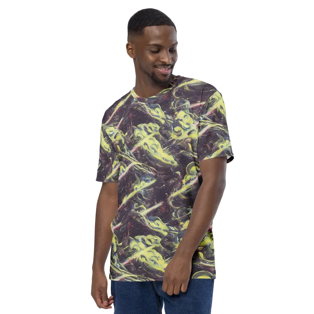 Vortex Garden on Men's Crew Neck T-Shirt — Left
