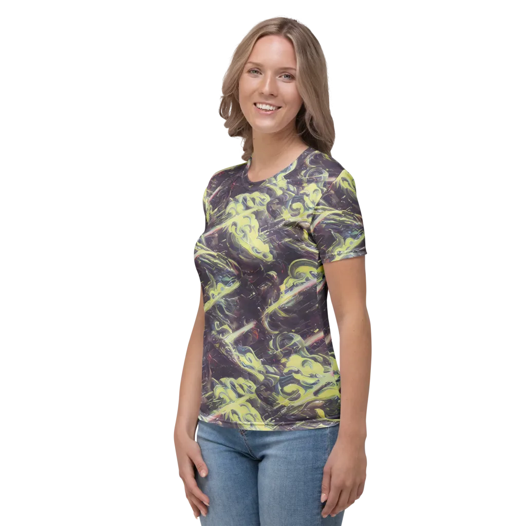 Vortex Garden on Women's Crew Neck T-Shirt — Left