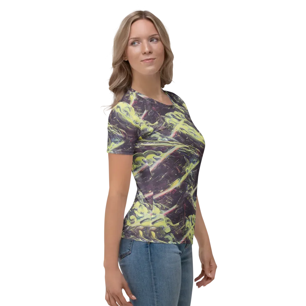 Vortex Garden on Women's Crew Neck T-Shirt — Right