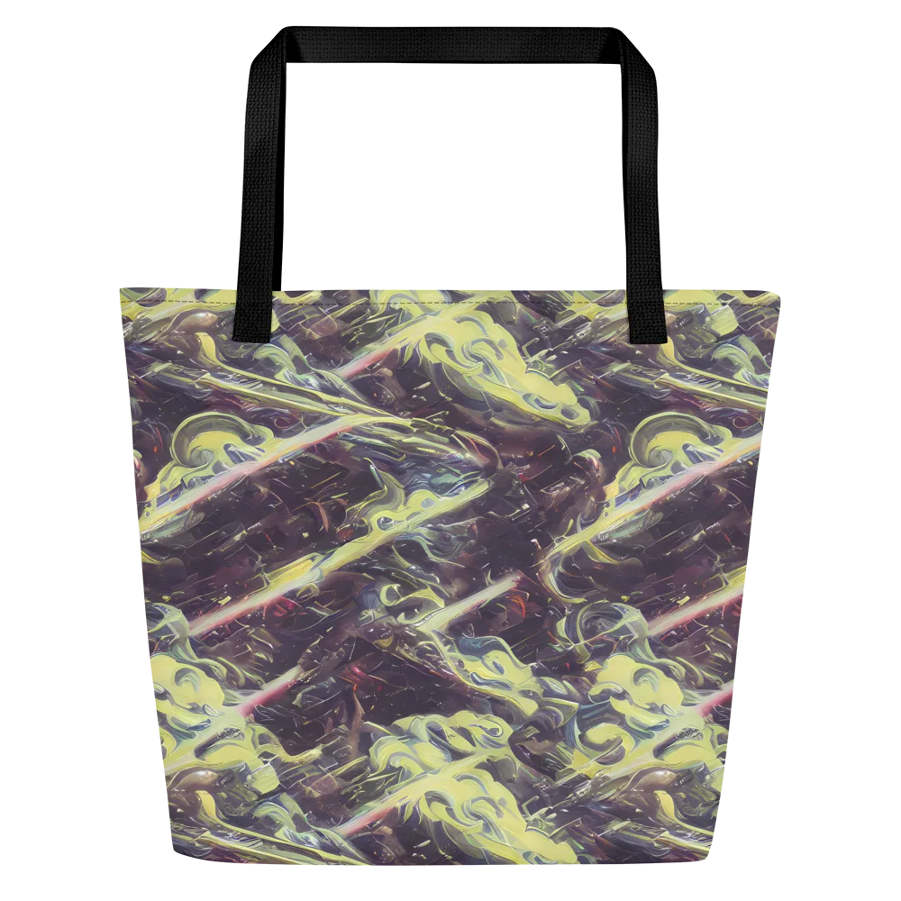Vortex Garden on Large Tote Bag W/ Pocket — Front