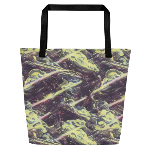 Vortex Garden on a Large Tote Bag W/ Pocket