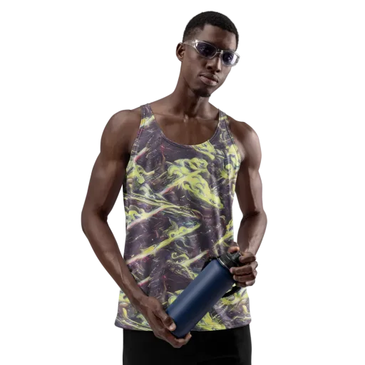 Vortex Garden on a Men's Tank Top