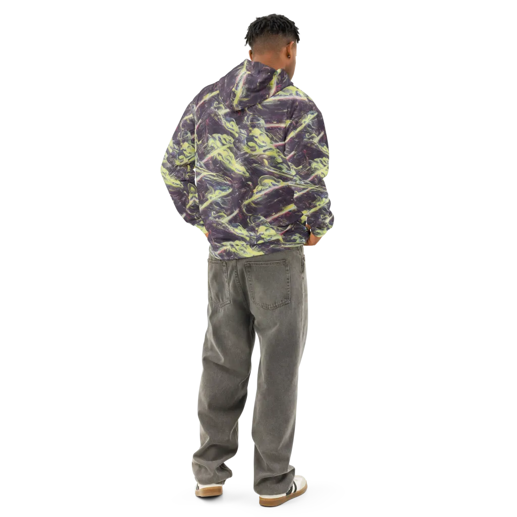 Vortex Garden on Cotton Hoodie — Back