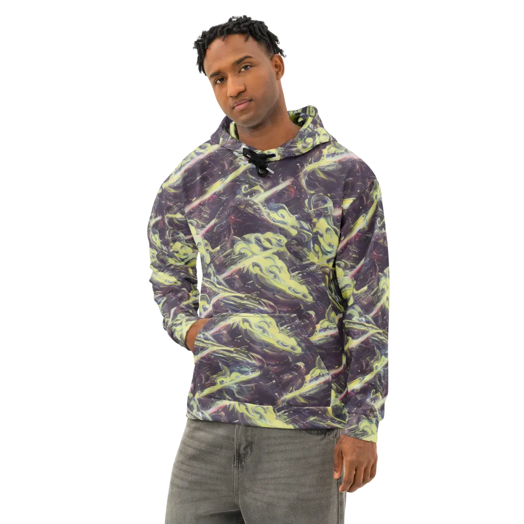 Vortex Garden on Cotton Hoodie — Left Front
