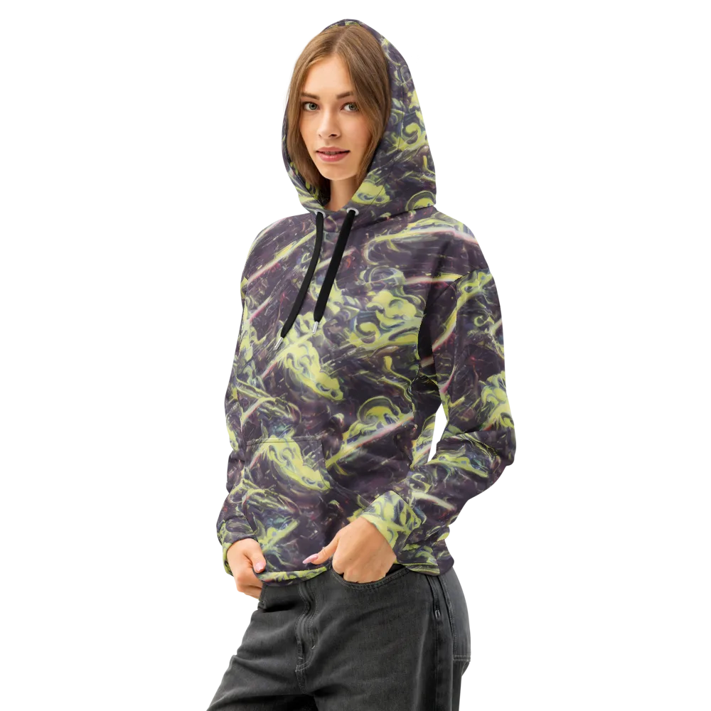 Vortex Garden on Cotton Hoodie — Left Front