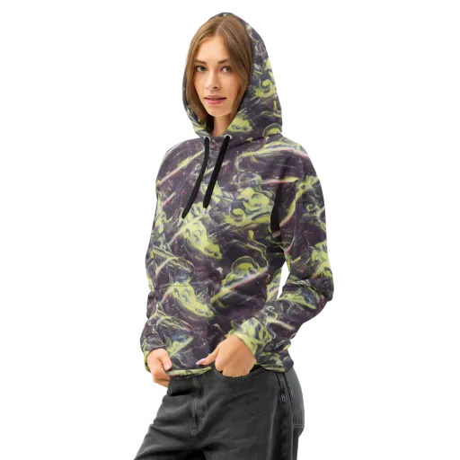 Vortex Garden on a Cotton Hoodie