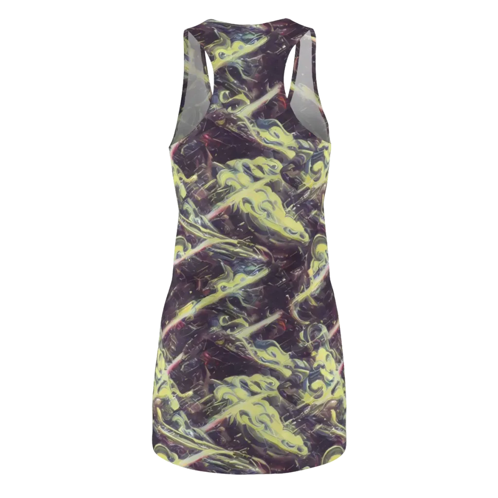 Vortex Garden on Racerback Dress — Back