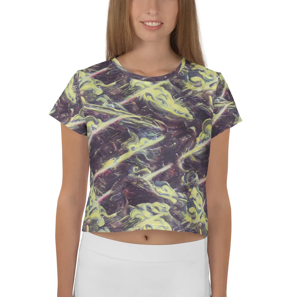 Vortex Garden on Crop Tee — Front