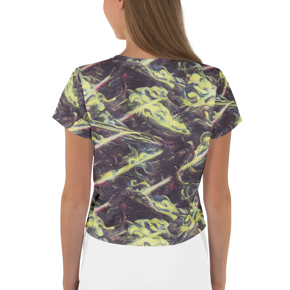 Vortex Garden on Crop Tee — Back
