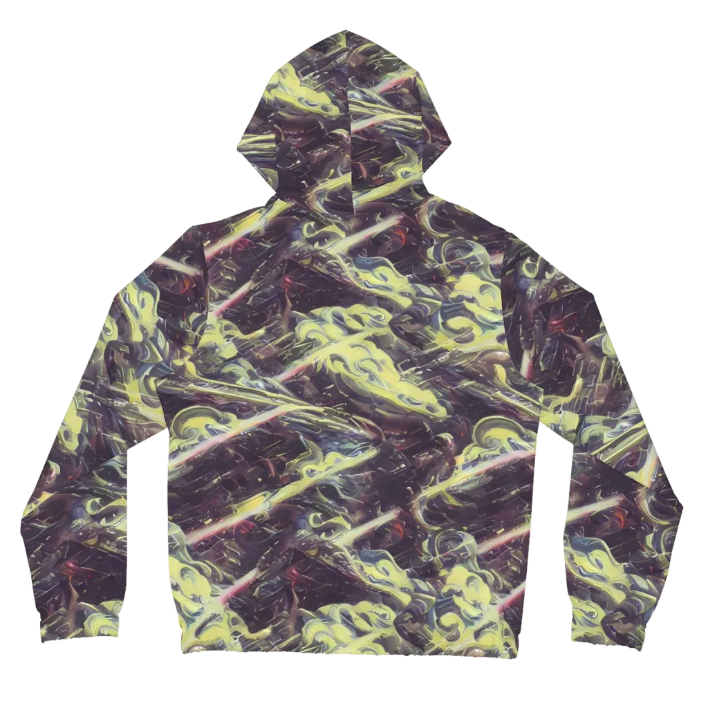 Vortex Garden on Women's Full-Zip Hoodie — Back