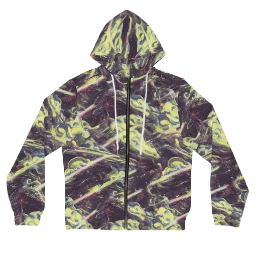 Vortex Garden on a Women's Full-Zip Hoodie