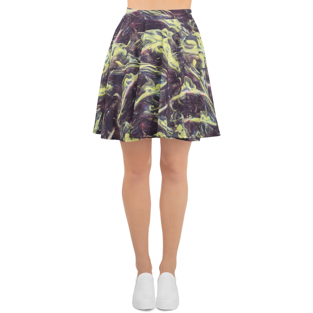 Vortex Garden on Skater Skirt — Front