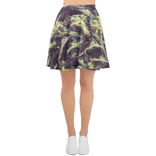 Vortex Garden on a Skater Skirt