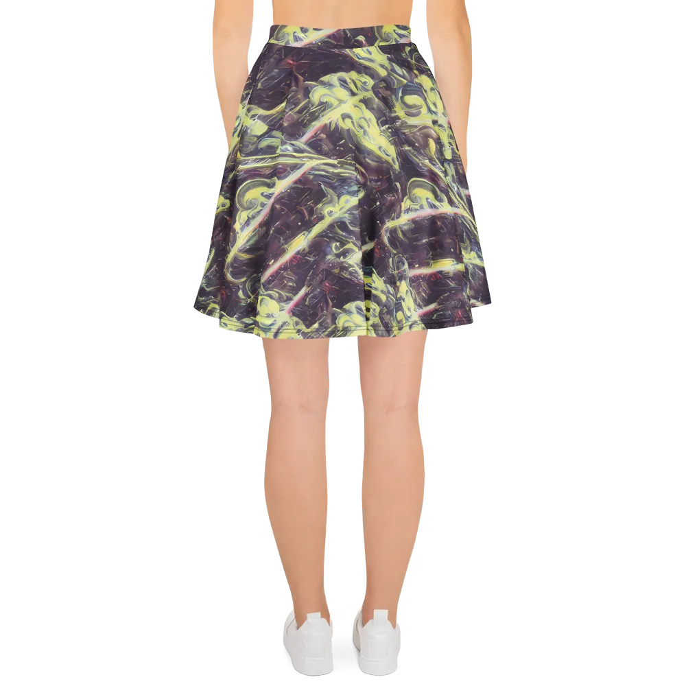 Vortex Garden on Skater Skirt — Back