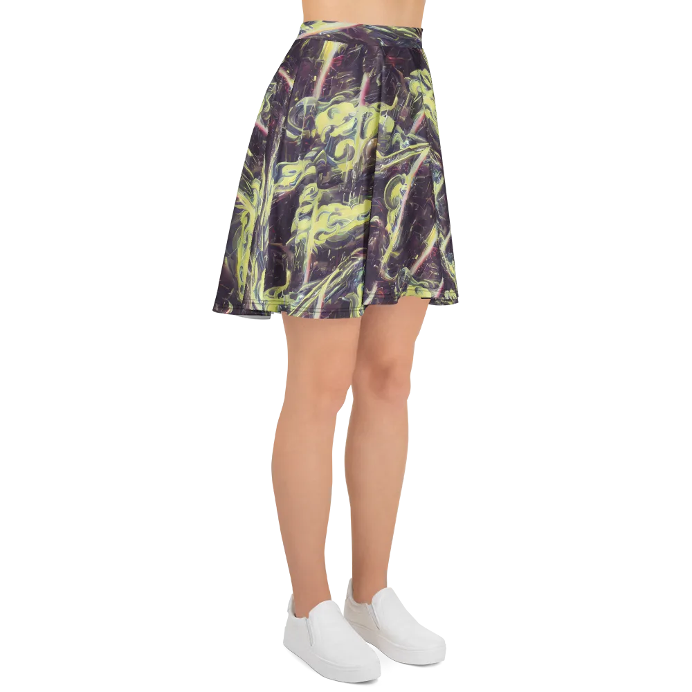 Vortex Garden on Skater Skirt — Right