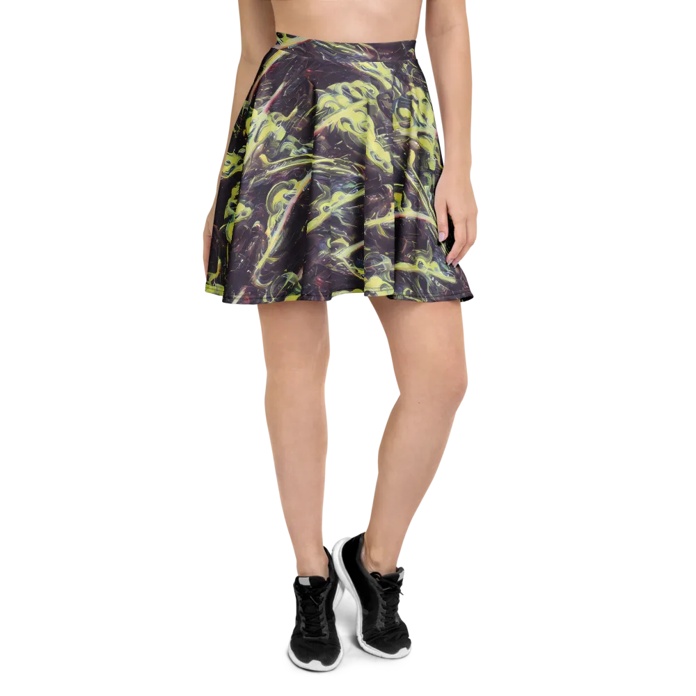 Vortex Garden on Skater Skirt — Front