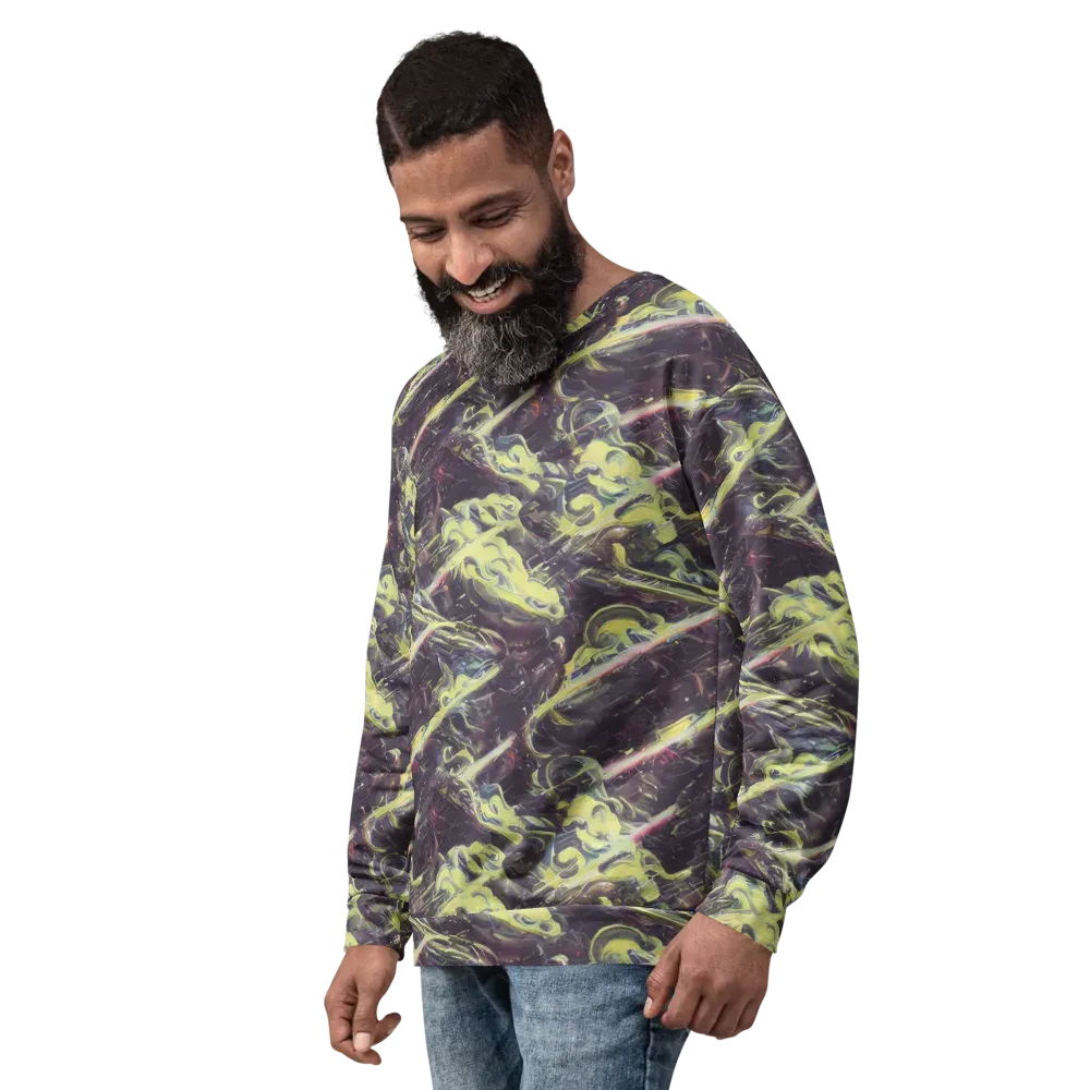 Vortex Garden on Sweatshirt — Left Front