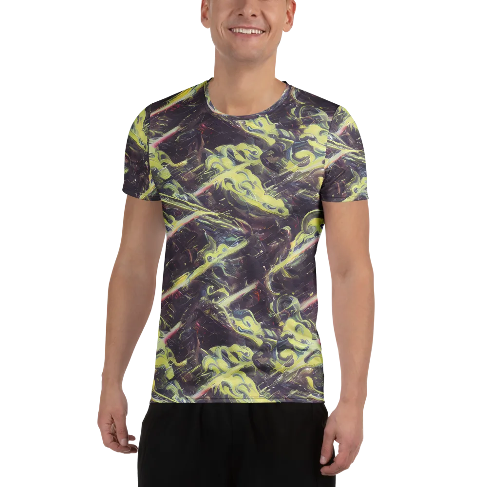 Vortex Garden on Men's Athletic T-Shirt — Front