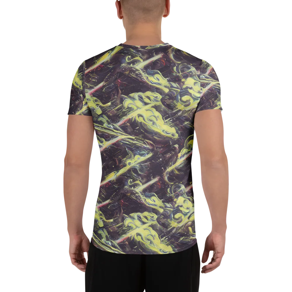 Vortex Garden on Men's Athletic T-Shirt — Back