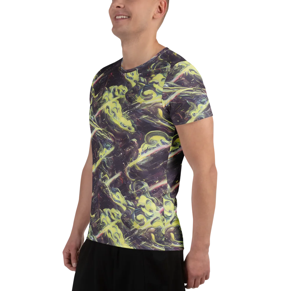 Vortex Garden on Men's Athletic T-Shirt — Left
