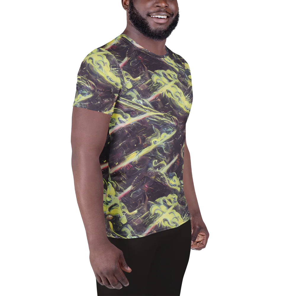 Vortex Garden on Men's Athletic T-Shirt — Right