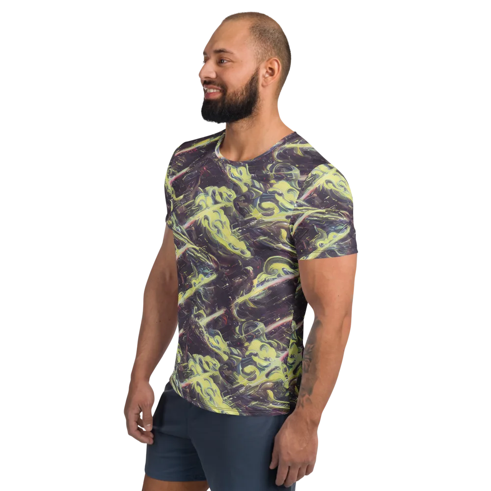 Vortex Garden on Men's Athletic T-Shirt — Left
