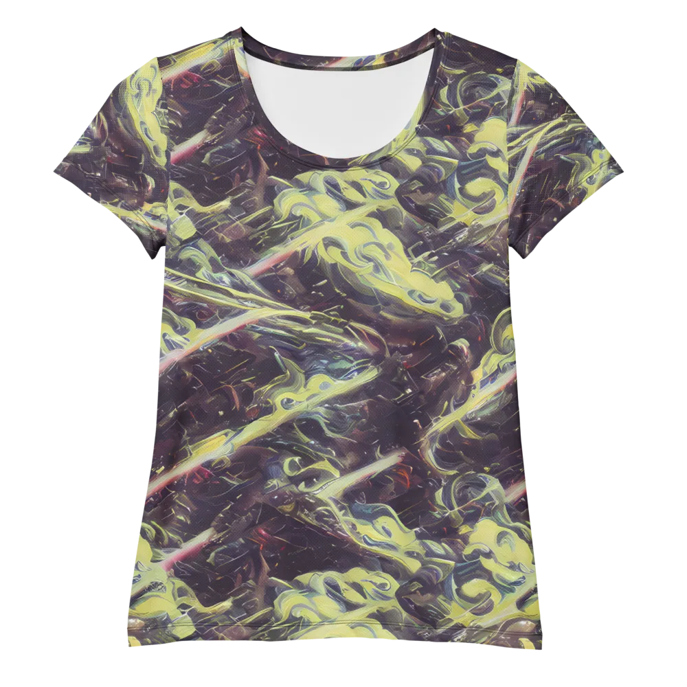 Vortex Garden on Women's Athletic T-Shirt — Front