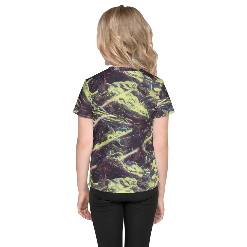 Vortex Garden on Kids Crew Neck T-Shirt — Back
