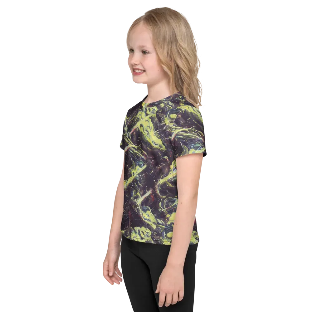 Vortex Garden on Kids Crew Neck T-Shirt — Left