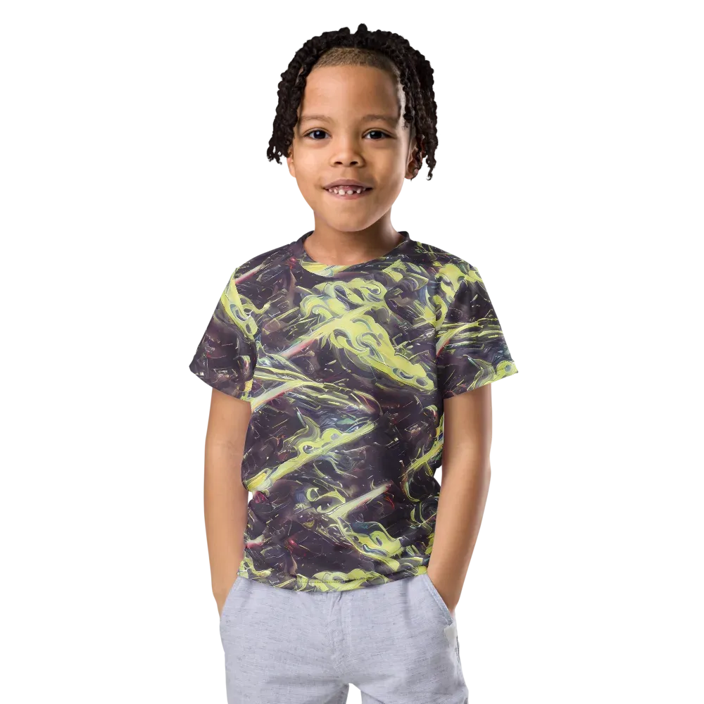Vortex Garden on Kids Crew Neck T-Shirt — Front