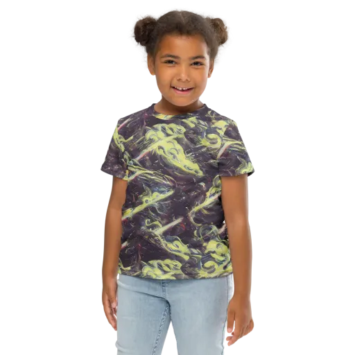 Vortex Garden on a Kids Crew Neck T-Shirt