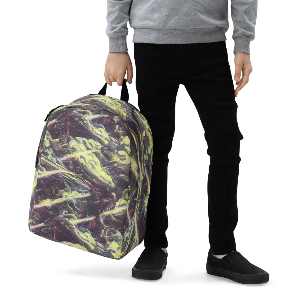 Vortex Garden on Minimalist Backpack — Zoomed-in