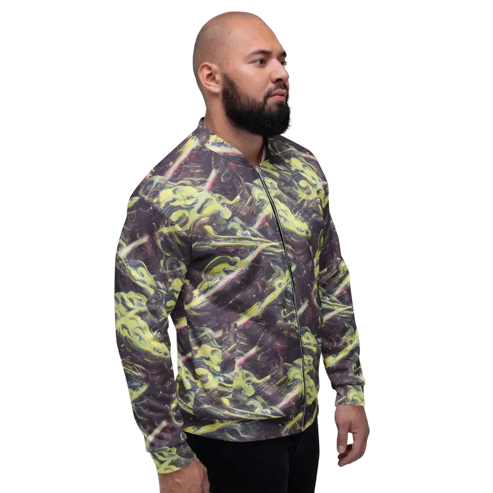 Vortex Garden on Bomber Jacket — Right