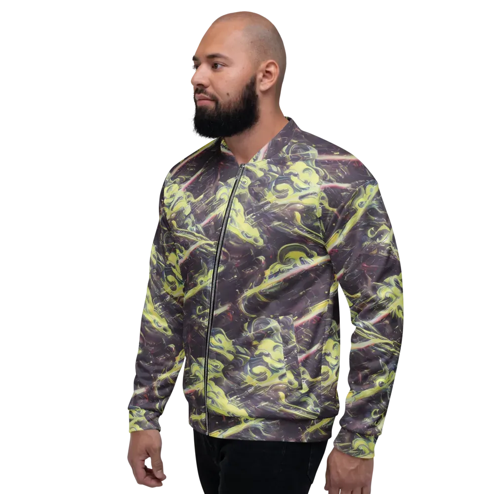 Vortex Garden on Bomber Jacket — Left
