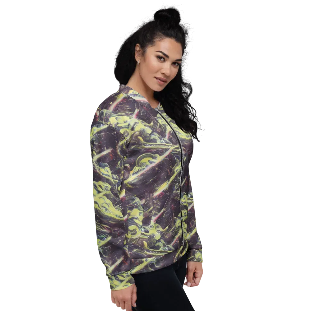 Vortex Garden on Bomber Jacket — Right