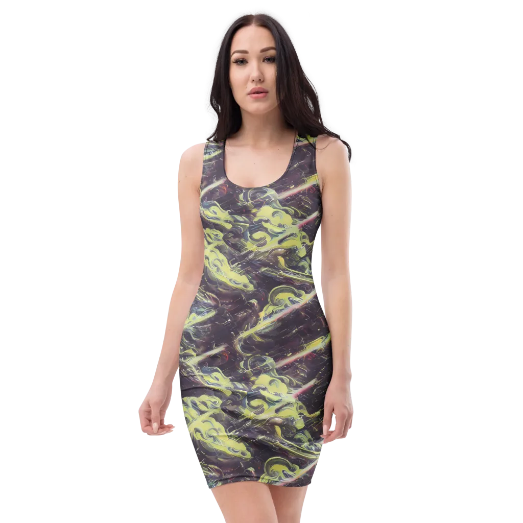 Vortex Garden on Bodycon Dress — Front