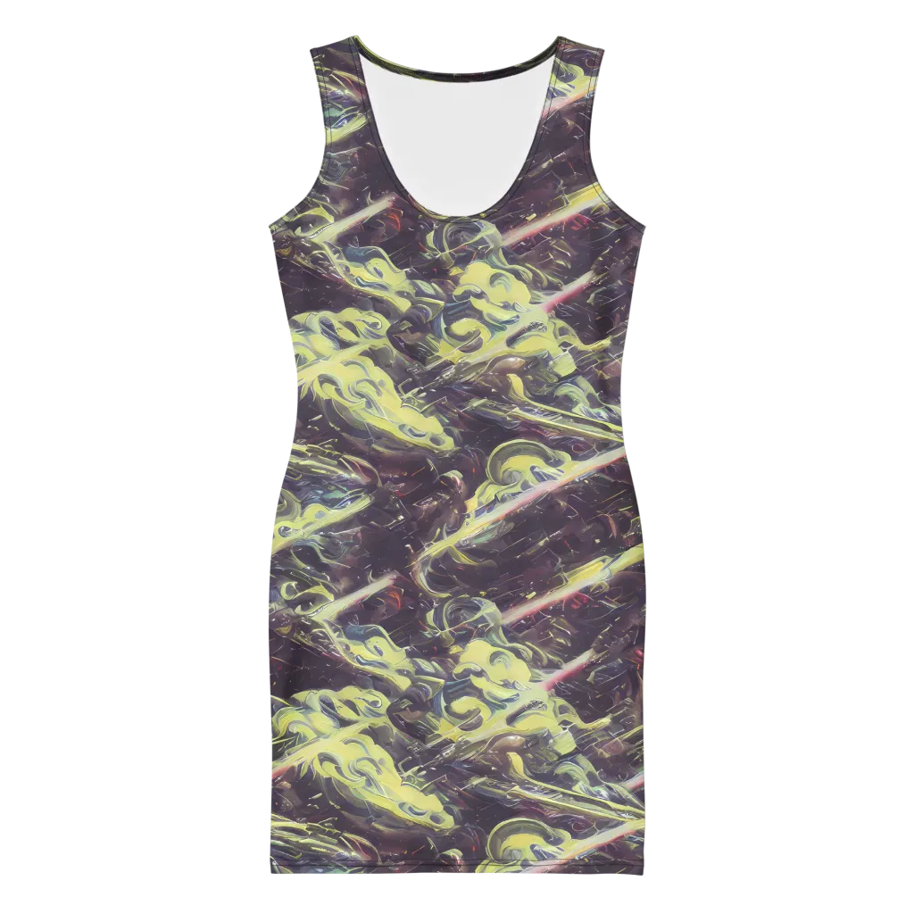 Vortex Garden on Bodycon Dress — Front