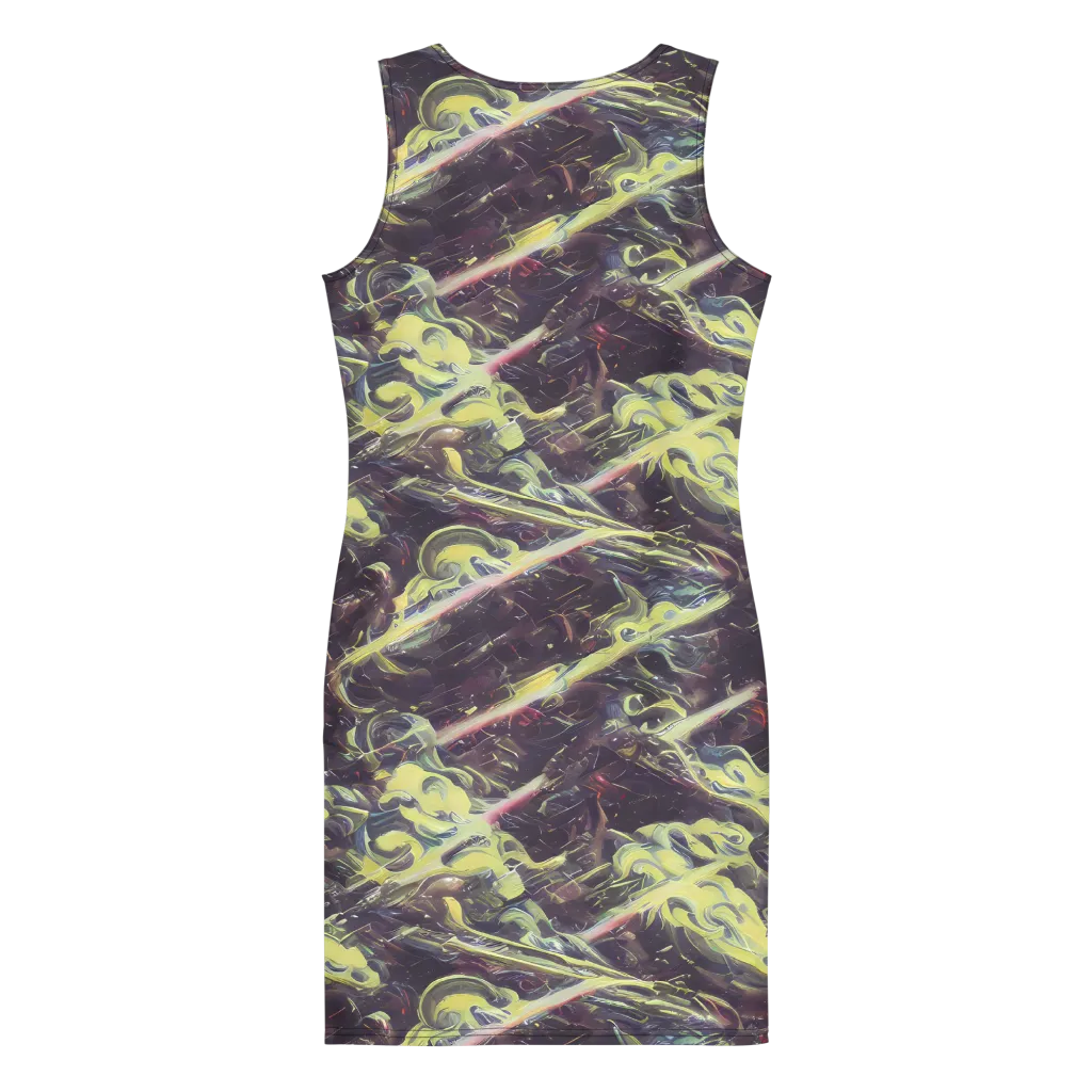 Vortex Garden on Bodycon Dress — Back