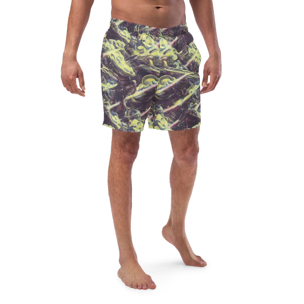 Vortex Garden on Swim Trunks — Front