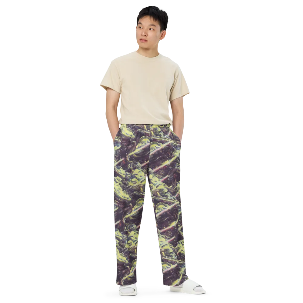 Vortex Garden on Wide-Leg Pants — Front