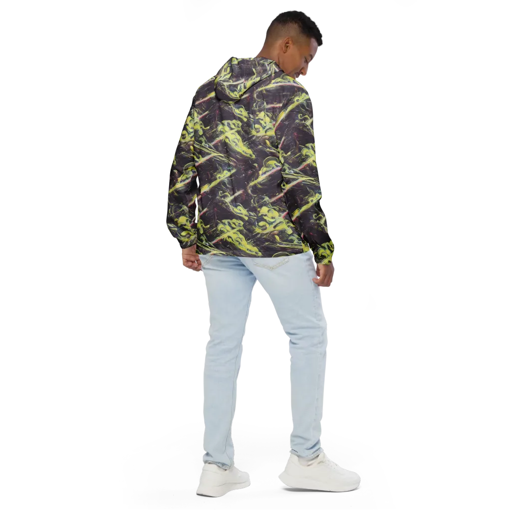 Vortex Garden on Men's Windbreaker — Back