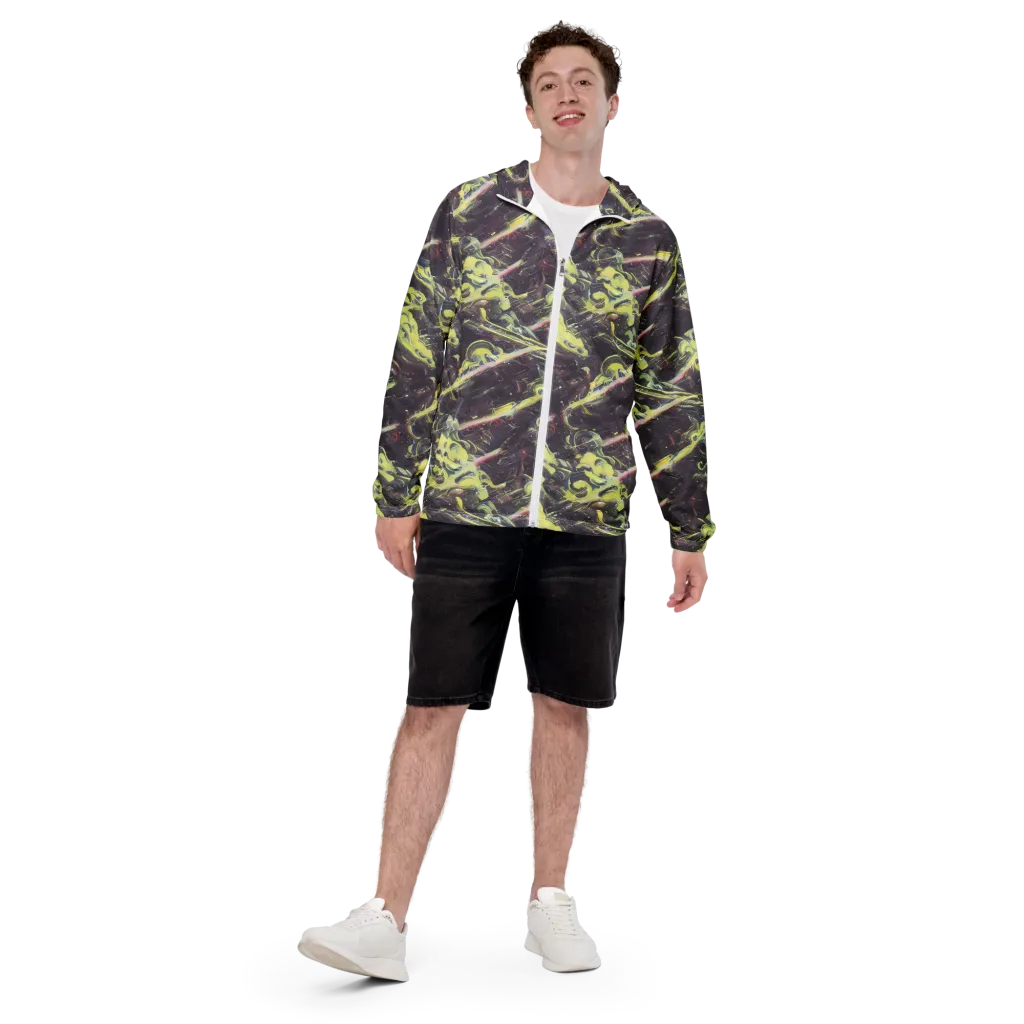 Vortex Garden on Men's Windbreaker — Front