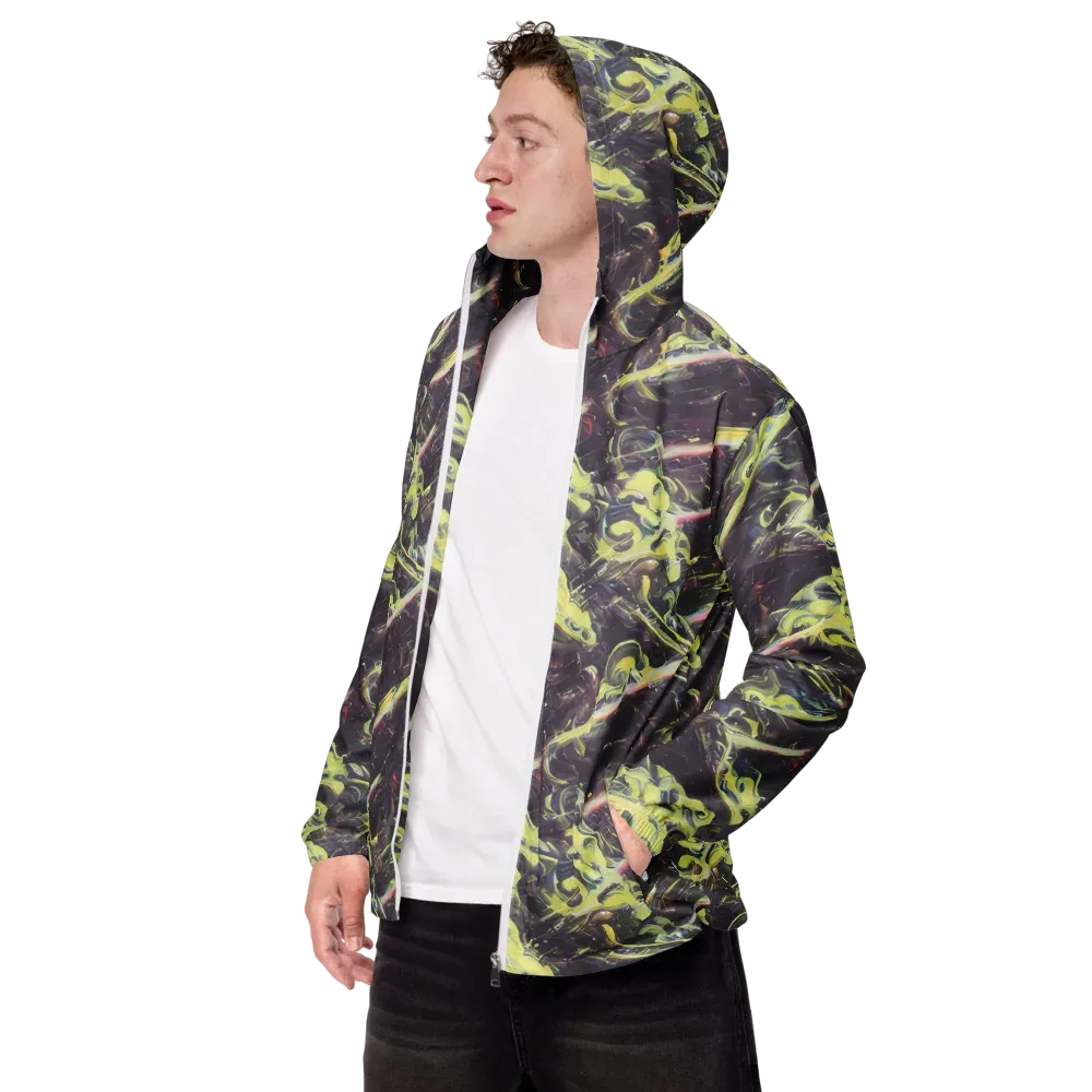 Vortex Garden on Men's Windbreaker — Left Front