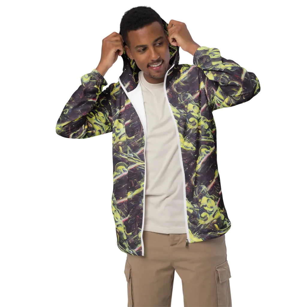 Vortex Garden on Men's Windbreaker — Front