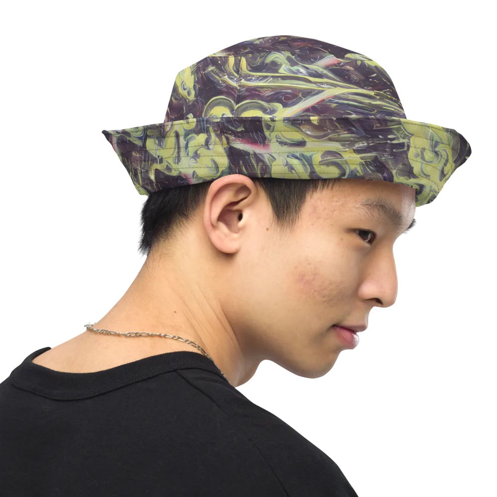 Vortex Garden on Reversible Bucket Hat — Right Outside