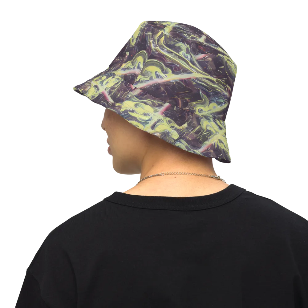 Vortex Garden on Reversible Bucket Hat — Back Inside
